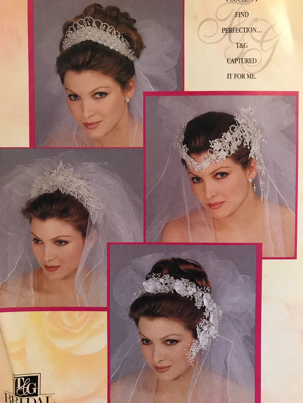 Vintage Bridal Headband with Veil 1980's 1990's - Picture 12 of 13